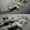 Sci-fi Carrier with 3 Turret Types 3D Model Free Download