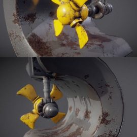 Ships Propeller system 3D Model Free Download