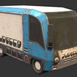 Small Box Truck 3D Model Free Download