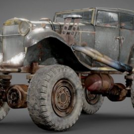 The BigBen huge post-apocalypse monster truck 3D Model Free Download