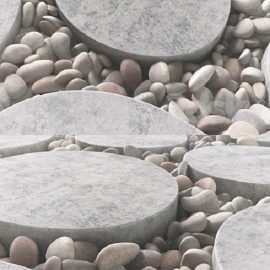 Tile square oval pebble n1 / Square oval slabs with pebbles Free Download