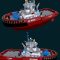 Tugboat ASD 2810 red 3D Model Free Download