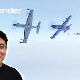 Udemy – Guide to quickly creating Blender art High poly jet plane! Free Download