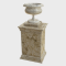 Vase on a pedestal 3D Model Free Download