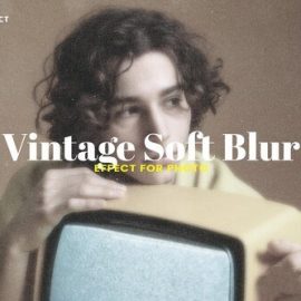 Vintage soft blur photo effect Free Download