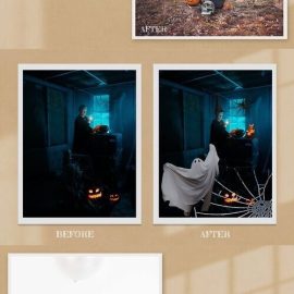 CreativeMarket Halloween Photoshop Overlays Creepy 10195047 Free Download