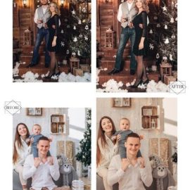 12 Photoshop Actions Christmas Cheer Free Download