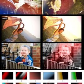 30 Light Leak Overlays for Photoshop Free Download