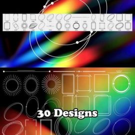 30 Minimal Frames Photoshop Brushes Free Download