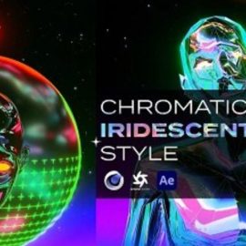 3D Chromatic Iridescent Animation Style in Cinema4D Octane Render