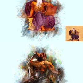 Ancient Artwork Photoshop Action Free Download