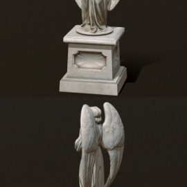 Angel Statue 3D Model Free Download