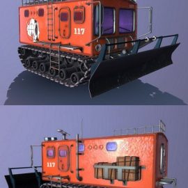 Antarctic Research Truck 3D Model Free Download