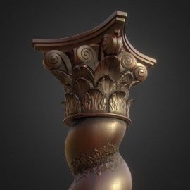 Antique Wooden Pillar Free Download