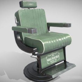 Barbershop Chair Asset 3D Model Free Download