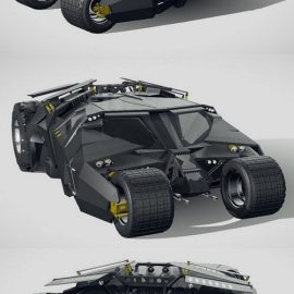 Batmobile 2005 3D Model Free Download