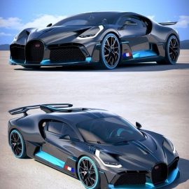 Bugatti Divo 2019 3d model Free Download