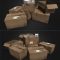 Cardboard Boxes 3D Model Free Download