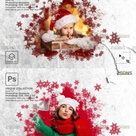 Christmas Overlay Watercolor Masks Free Download