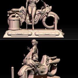 Ciri Cyberpunk style 3D Print Free Download