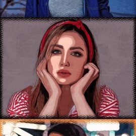 Comic Book Art Photo Effect PSD Free Download