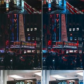 CreativeMarket 9 Night Lights Lightroom presets 10356468 Free Download