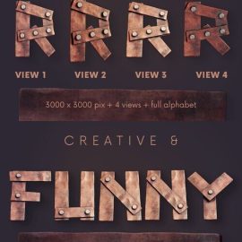 Creativemarket – Copper Planks – 3D Lettering 6221312 Free Download