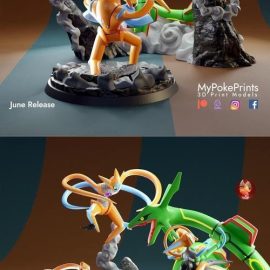 Deoxys Vs Rayquaza 3D Print Free Download