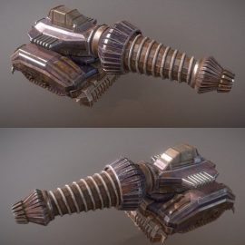 Drill Tank Animated 3D Model Free Download