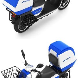 Electric scooter AIMA Bird 3D model Free Download