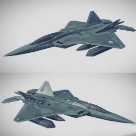 F-22C 3D Model Free Download