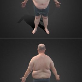 Fat White Guy 3D Model Free Download