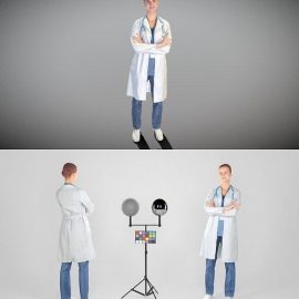 Female medical doctor 11 3D Model Free Download