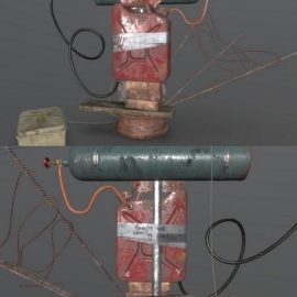 Flamethrower for zombies 3D Model Free Download