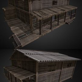 Forest House Modular 3D Model Free Download