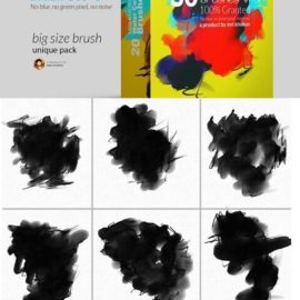 Hi-Res Water Color PS Brush Set-3