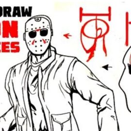 How to Draw JASON VOORHEES