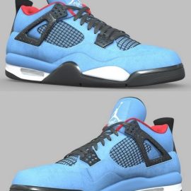 Jordan 4 Travis Scott 3D Model Free Download