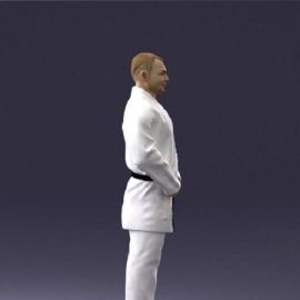 Karate man 1105 3d model Free Download