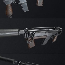 Mauser M712 Assault Carbine 3D Model Free Download