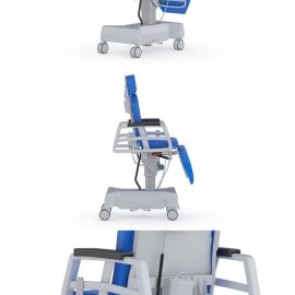 Medical Surgical Stretcher Chair PBR Realistic Free Download