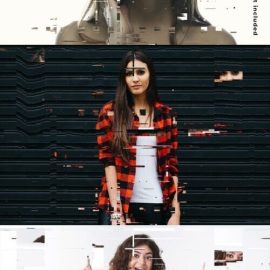 Modern Glitch Photoshop Photo Effect Free Download