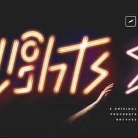 Neon Light Procreate Brushes Free Download