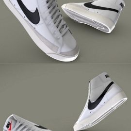 Nike Blazer Mid 77 3D Model Free Download