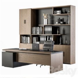 Office Furniture – Manager Set 18 Free Download