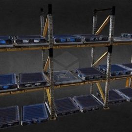 Pallet Racks 3D Model Free Download