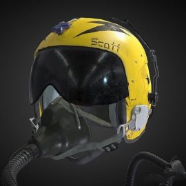 Pilot Helmet 3D Model Free Download