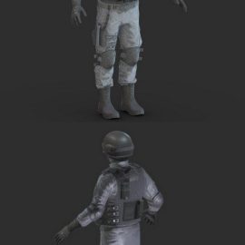 Police Special Force Officer 3D Model Free Download