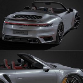 Porsche 911 Turbo S Cabriolet (2021) 3D Model Free Download