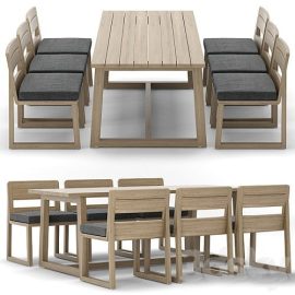 RH Outdoor Sebastian rectangular table chair Free Download